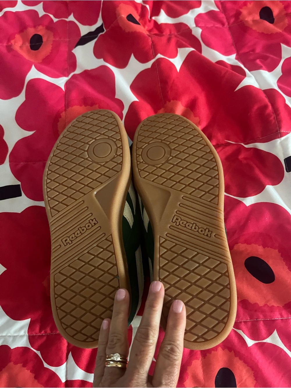Reebok Green Suede Low-Top Sneakers - Picture 6 of 6